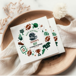 It’s Game Time Football 1st Birthday – Fun Kids  Pappersservett