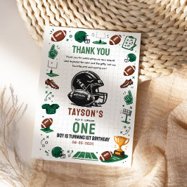 It’s Game Time football 1st Birthday Tack Kort