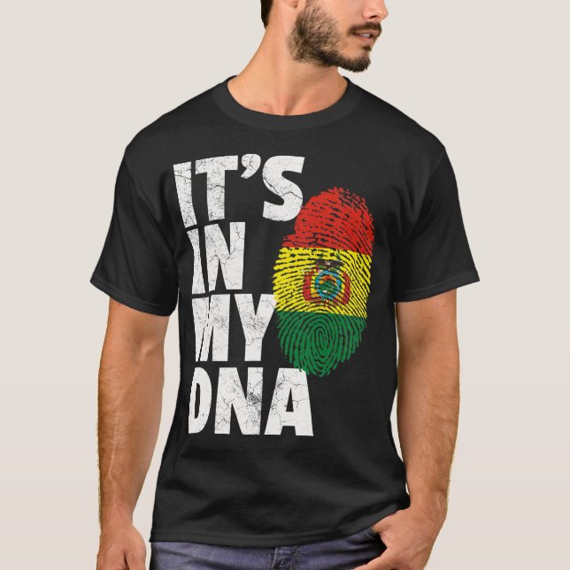 IT_S I MY DNA Bolivia Bolivia Flagga Women Pri T Shirt (Framsida)