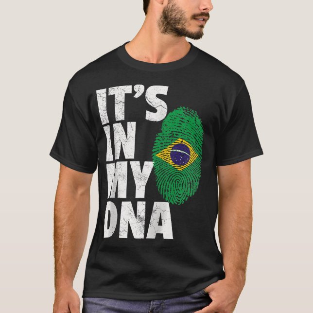 IT_S I MY DNA Brasiliansk Flagga Women Pri T Shirt (Framsida)