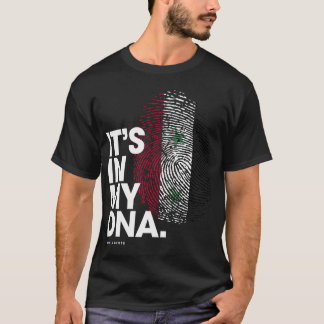 IT_S I MY DNA Syria Flagga Shirt Syrian Roots Pull T