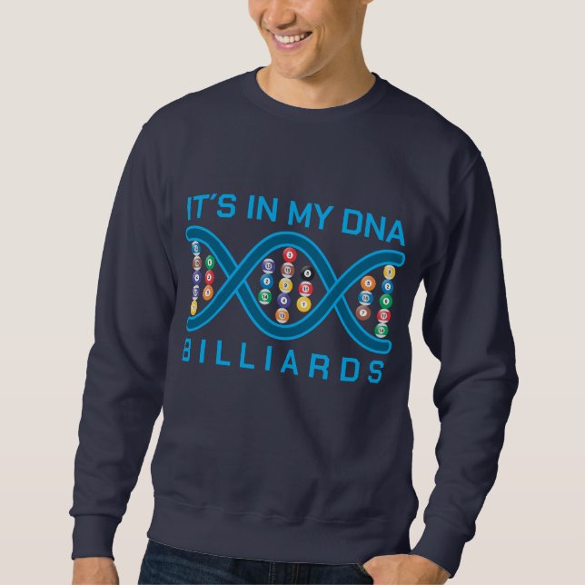 It´s in my dna billiards lång ärmad tröja (Framsida)