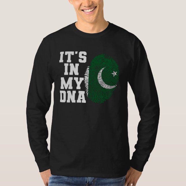 It s In My DNA Pakistani Flag pakistan T Shirt (Framsida)