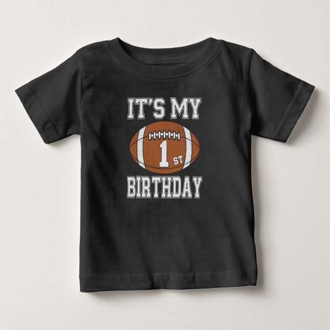 It’s My 1st Birthday Football Design T Shirt (Framsida)