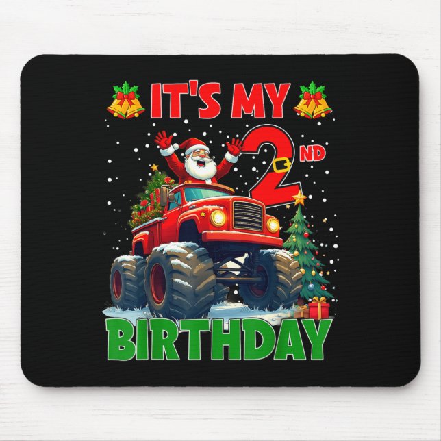 It’s My 2nd Birthday Xmas Santa Monster Truck Chri Musmatta (Framsidan)