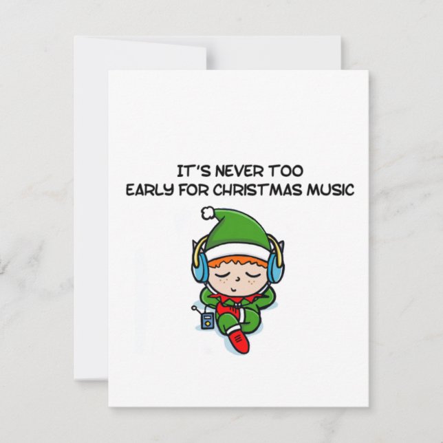 It’s never to early for christmas music  (Framsida)