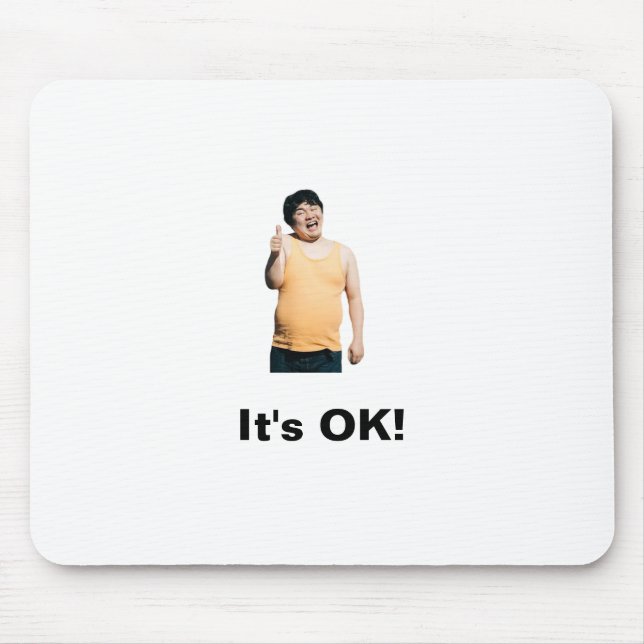“It’s OK!” Mouse Pad – Positivity at Your Fingerti Musmatta (Framsidan)
