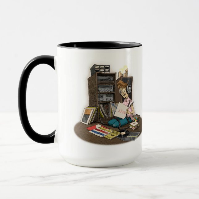 “It’s Still Rock & Roll to Me” 15 oz. Mug Mugg (Vänster)