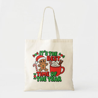 It’s the Best Time of the Year Cute Gingerbread  Tygkasse