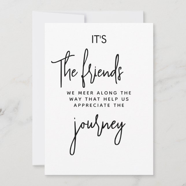 It’s the Friends We Meet Along the Way Julkort (Framsida)