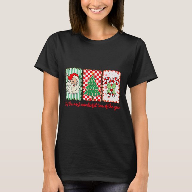 It’s The Most Wonderful Time Of Year Retro Christm T Shirt (Framsida)
