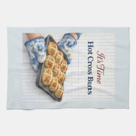 It’s Time – Hot Cross Buns Easter Towel Kökshandduk