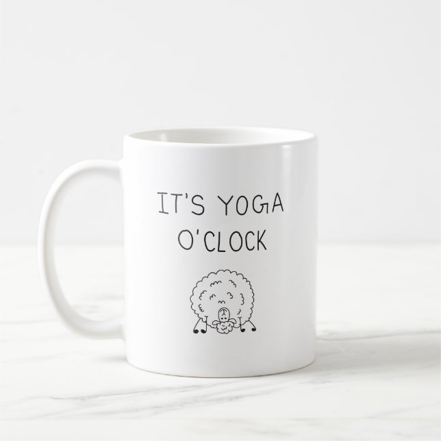 It’s Yoga O’Clock Sheep Kaffemugg (Vänster)