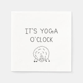It’s Yoga O’Clock Sheep Pappersservett