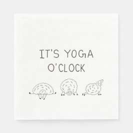 It’s Yoga O’Clock Sheep Pappersservett