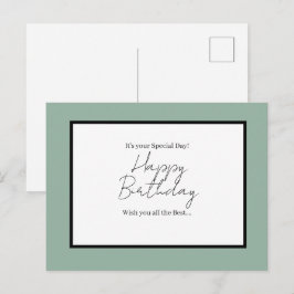 It’s Your Special Day – Happy Birthday Postcard Vykort
