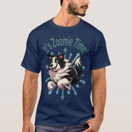 It’s Zoomie Time Border Collie T Shirt