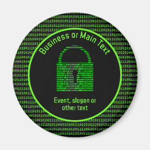 IT-säkerhet och IT-svar Tech Business/Event Magnet