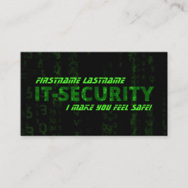 IT-säkerhetIT-brottets IT-säkerhetsexpert Visitkort