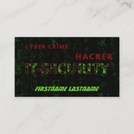 IT-säkerhetIT-brottets IT-säkerhetsexpert Visitkort
