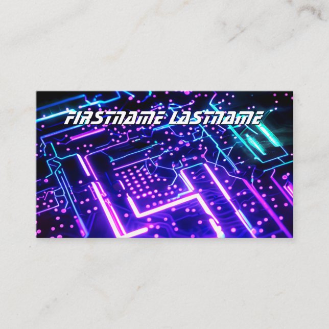 IT-säkerhetsexpertkretskort, stortboard cpu Visitkort (Framsida)