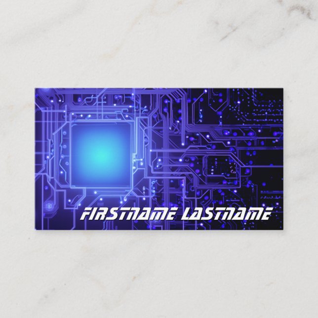 IT-säkerhetsexpertkretskort, stortboard cpu Visitkort (Framsida)