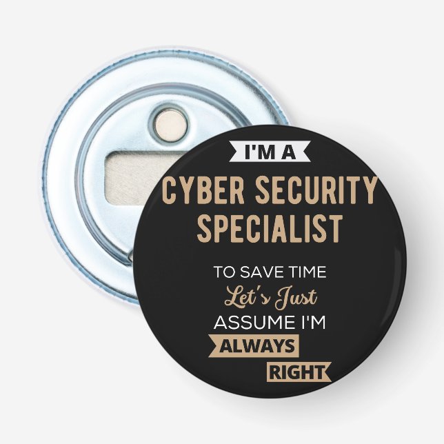 IT-säkerhetsspecialist Flasköppnare (Framsidan)