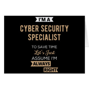 IT-säkerhetsspecialist Hälsningskort