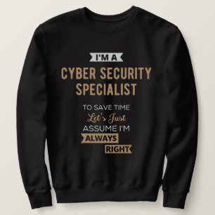IT-säkerhetsspecialist Lång Ärmad Tröja
