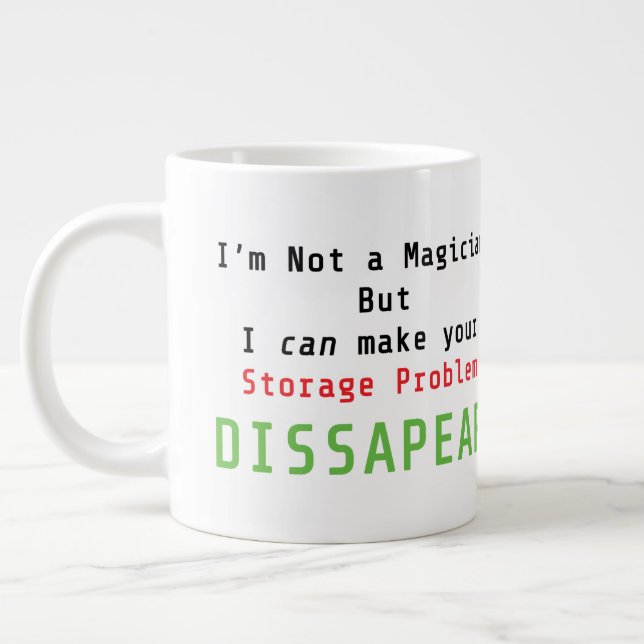 IT Skämt Mugg Jumbo Mugg (Vänster)