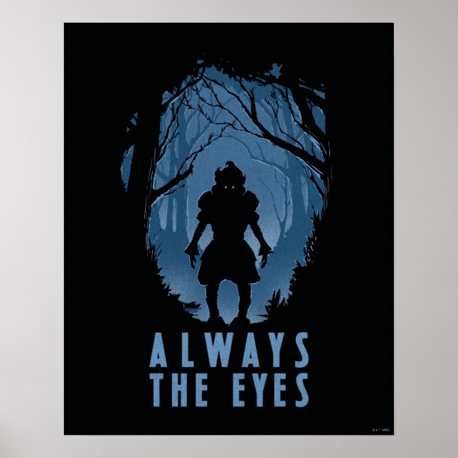 IT-skogen i Ögon Silhouette Poster (Framsidan)