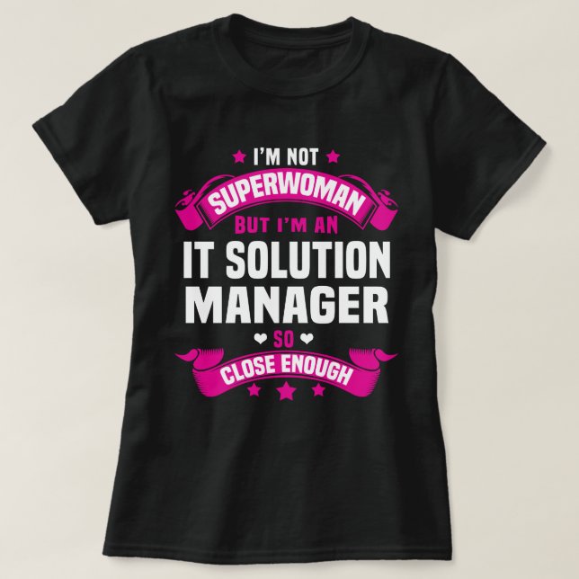 IT Solution Manager T Shirt (Design framsida)