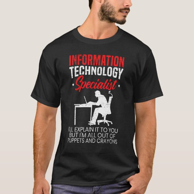 IT Specialist Computer-jobb Pro T Shirt (Framsida)
