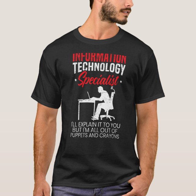 IT Specialist Computer-jobb Pro T Shirt (Framsida)