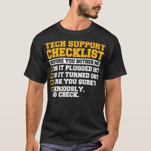 IT Specialist Tech Support Che T Shirt