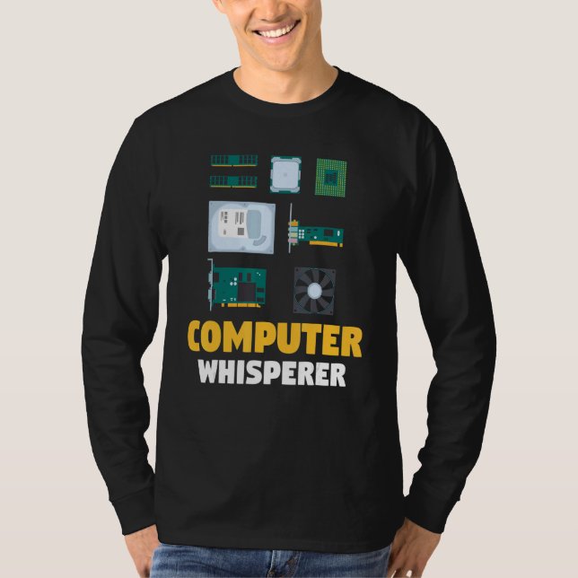 IT-stöd  Datorprogrammerare  Datormurmästare T Shirt (Framsida)