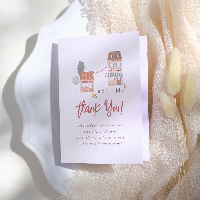 It Takes A Village Baby Shower Thank You Tack Kort (Skapare uppladdad)