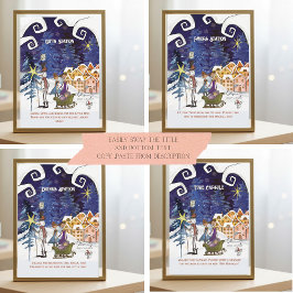 It Takes a Village Universal Sign Suite TEMPLATE Inbjudningar