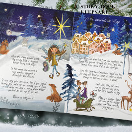 It Takes a Village Winter Fairy Storybook Keepsake Kort