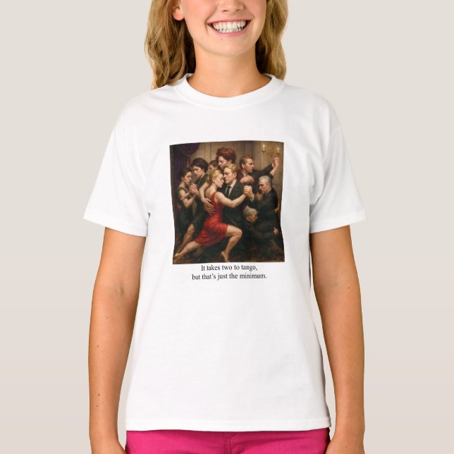 It takes two to tango t shirt (Framsida)