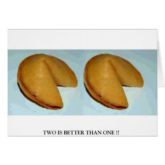 IT TAR TVÅ HÄLSNINGSKORT