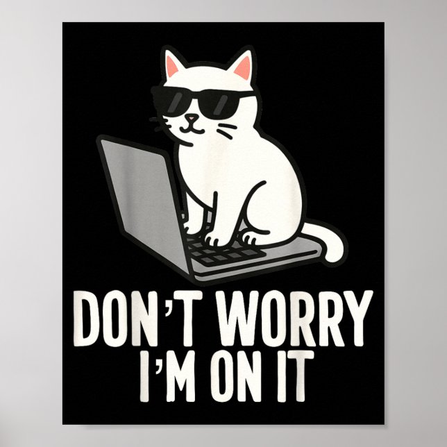 It Tech Humor Arbetsplats Meme Hjälp Disk Speciali Poster (Framsidan)