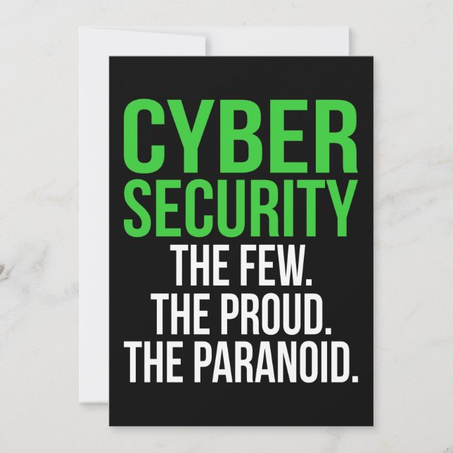 IT Tech-Software för IT-säkerhet i cybersäkerhet Inbjudningar (Framsida)