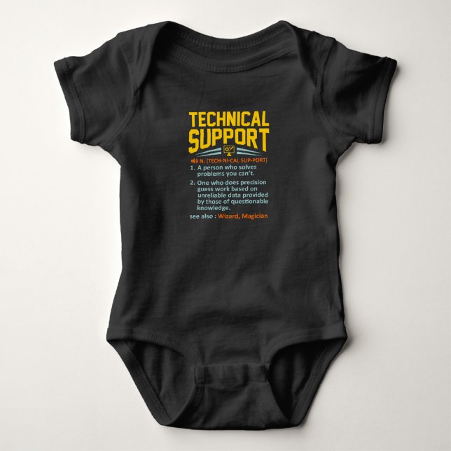 IT-teknik för definition av teknisk support T Shirt (Framsida)