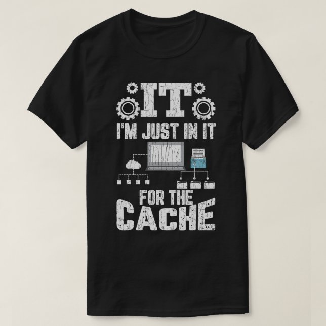IT-tekniker för cacheminnet i Roligten T Shirt (Design framsida)