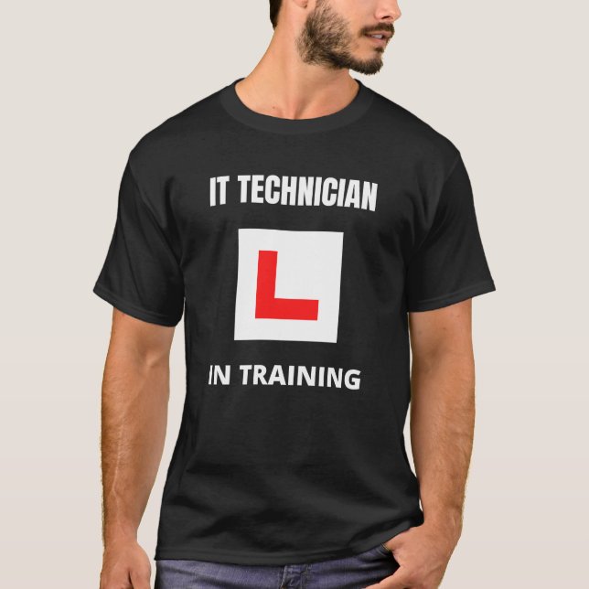 IT-tekniker under utbildning T Shirt (Framsida)