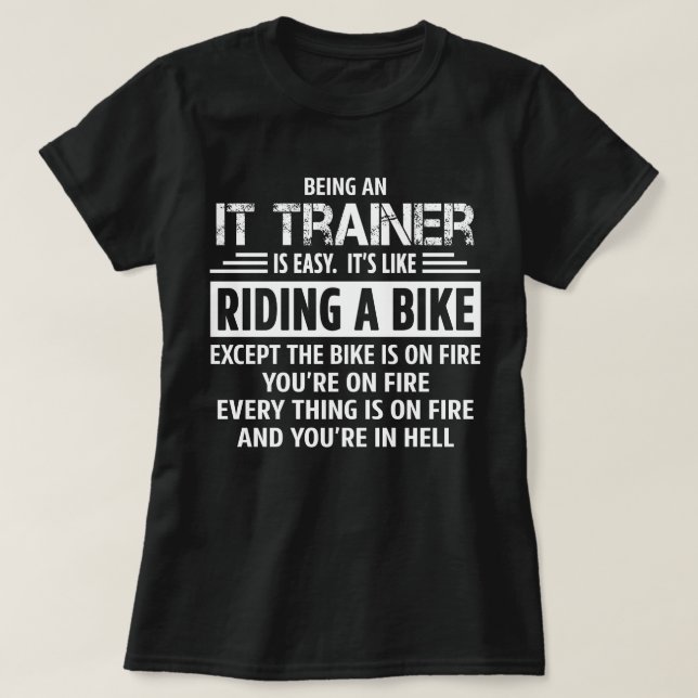 IT-utbildare T Shirt (Design framsida)