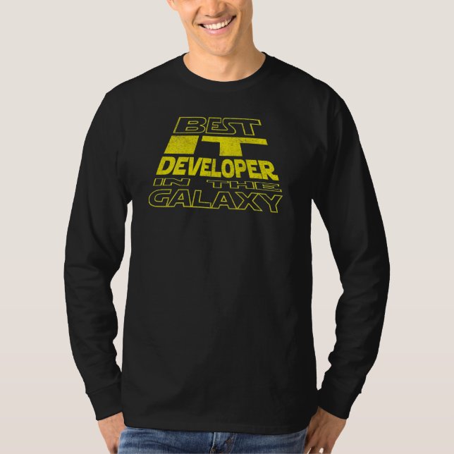 IT-utvecklarens rymdbaksidans design T Shirt (Framsida)