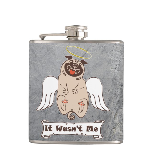 It Wasn't Me angel pug funny quote    Fickplunta (Framsidan)