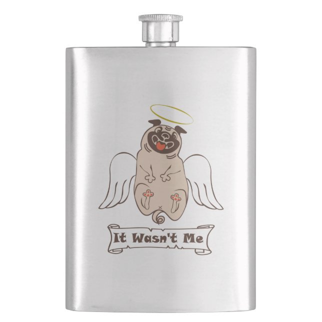 It Wasn't Me angel pug funny quote    Fickplunta (Framsidan)